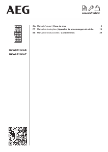 Manual de uso AEG NKW8P21KAB Vinoteca