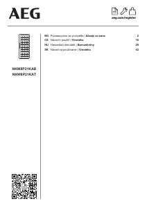 Návod AEG NKW8P21KAB Vinotéka