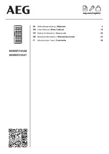 Bedienungsanleitung AEG NKW8P21KAB Weinklimaschrank
