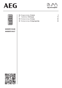 Brugsanvisning AEG NKW8P21KAT Vinkøleskab