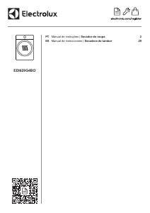 Manual Electrolux EDI629G4BO Máquina de secar roupa