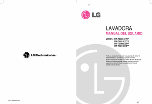 Manual de uso LG WF-T6001TP Lavadora