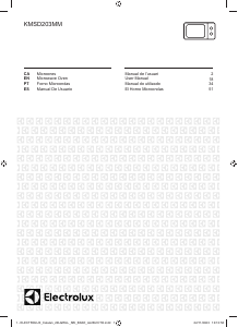 Manual de uso Electrolux KMSD203MMX Microondas