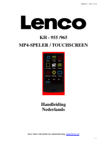 Handleiding Lenco KH-955 Mp3 speler