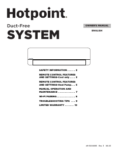 Manual de uso Hotpoint HW18HN2DAA Aire acondicionado