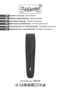 Instrukcja Maestro MR-640 Strzyżarka do włosów