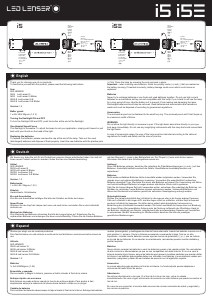 说明书 Led LenserI5E闪光灯