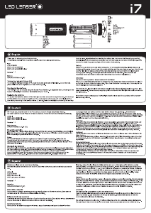 说明书 Led LenserI7闪光灯