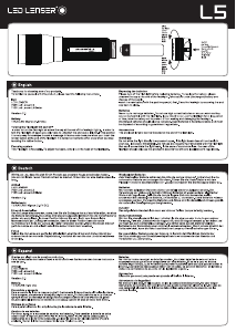 説明書 Led Lenser L5 懐中電灯