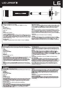 説明書 Led Lenser L6 懐中電灯