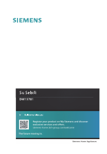 Kullanım kılavuzu Siemens DW15701 Su sebili