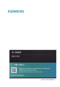 Kullanım kılavuzu Siemens DW15703 Su sebili