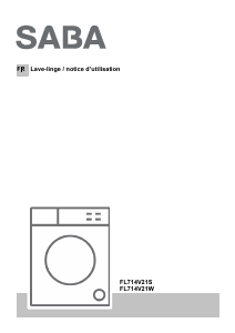 Mode d’emploi SABA FL714V21S Lave-linge