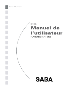 Mode d’emploi SABA FL714019W Lave-linge