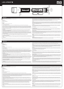 説明書 Led Lenser M8 懐中電灯