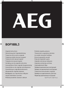 Vadovas AEG BOF18BL30 Įleidžiamoji freza