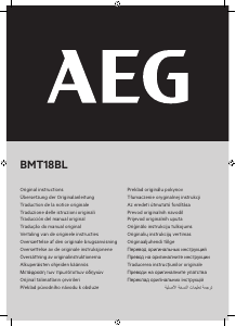 Manuál AEG BMT18BL0 Víceúčelový kapesní nůž