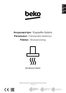 Bruksanvisning BEKO BHCB66641BBHS Köksfläkt