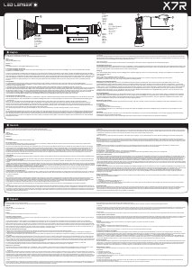 Bedienungsanleitung Led Lenser X7R Taschenlampe