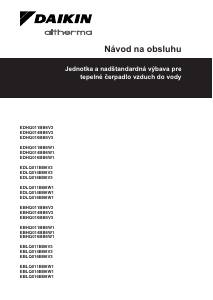 Návod Daikin EDLQ014BB6V3 Tepelné čerpadlo
