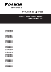 Priručnik Daikin EDLQ014BB6V3 Toplinska pumpa
