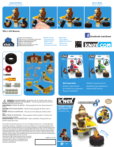 Manual K'nex set 38497 Mario Kart Moto de Donkey Kong