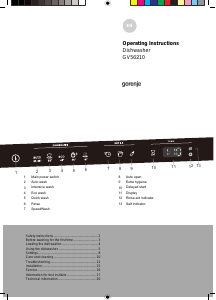 Handleiding Gorenje GV56210 Vaatwasser
