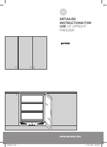 Handleiding Gorenje FIU6092AW Vriezer
