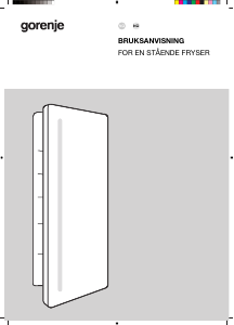 Bruksanvisning Gorenje FNCI517E41WF Fryser