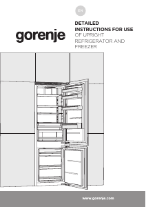 Manual Gorenje GDNRK5182A2 Fridge-Freezer