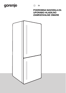 Priročnik Gorenje NRC620CSXL4WF Hladilnik in zamrzovalnik