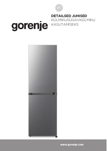 Kasutusjuhend Gorenje NRK418ECS4 Külmik-sügavkülmik