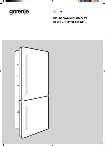 Brugsanvisning Gorenje NRKI517E61WF Køle-fryseskab