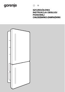 Instrukcja Gorenje NRKI519E41 Lodówko-zamrażarka