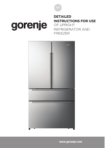 Manual Gorenje NRM917E8X4WF Fridge-Freezer