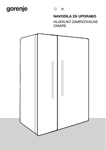 Priročnik Gorenje NRR9185EAXLWD Hladilnik in zamrzovalnik