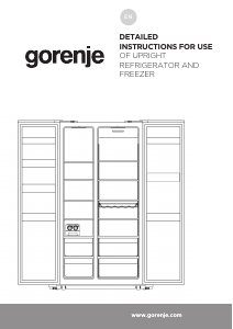 Manual Gorenje NRS9182MB Fridge-Freezer