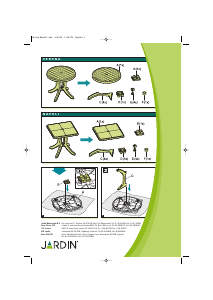 Instrukcja Jardin Napoli Stół ogrodowy