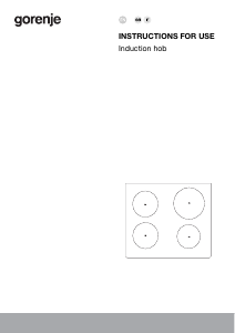 Manual Gorenje IS645BG Hob