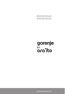 Bedienungsanleitung Gorenje BM235ORAW Mikrowelle