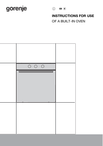 Manual Gorenje BO6725E02WG Oven
