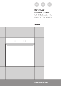 Manual Gorenje BP637EX Oven