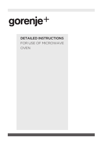 Manual Gorenje GOM811B Oven