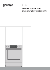 Manuál Gorenje GECS5C70WA Sporák