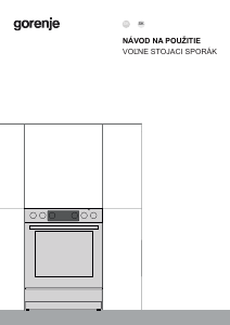 Návod Gorenje GECS5C70WA Sporák