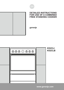 Manual Gorenje K52CLB Range