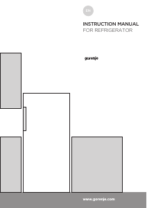 Manual Gorenje R6191DW Refrigerator