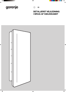 Brugsanvisning Gorenje RI517E62WF Køleskab