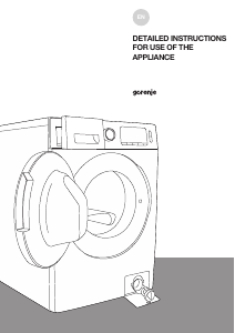 Manual Gorenje WD10514DE Washer-Dryer