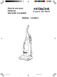 Manual Hitachi CV-90CY Vacuum Cleaner